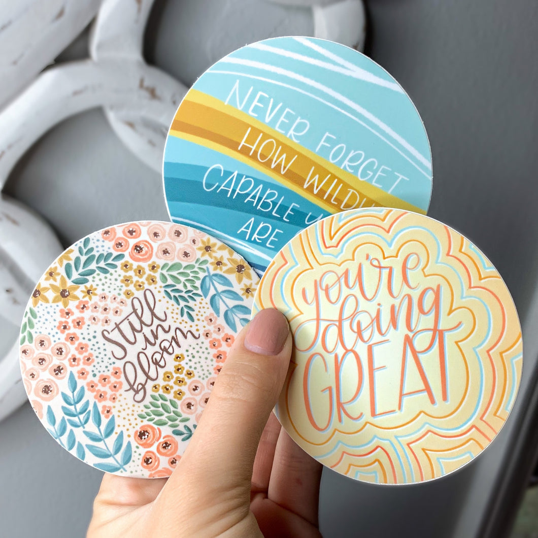 Colorful Inspo Sticker Pack (3-Pack)