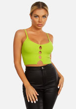 Load image into Gallery viewer, Heather Crop Top - Lime
