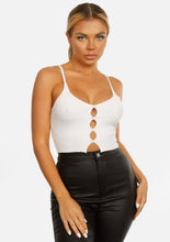 Load image into Gallery viewer, Heather Crop Top - White
